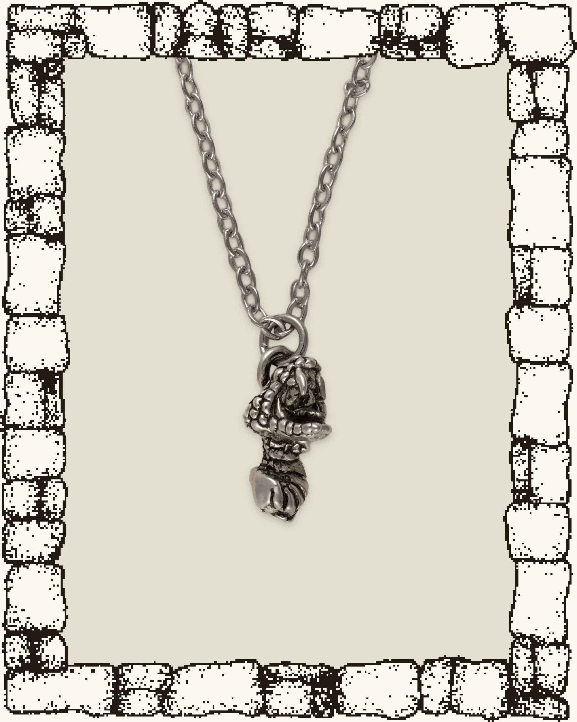 Vintage Snake Head Necklace