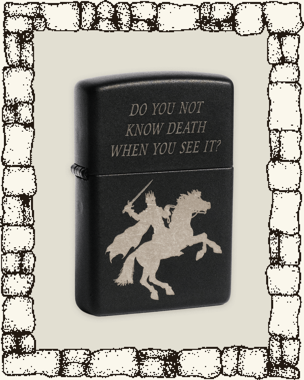 “WITCH KING” ENGRAVED ZIPPO LIGHTER