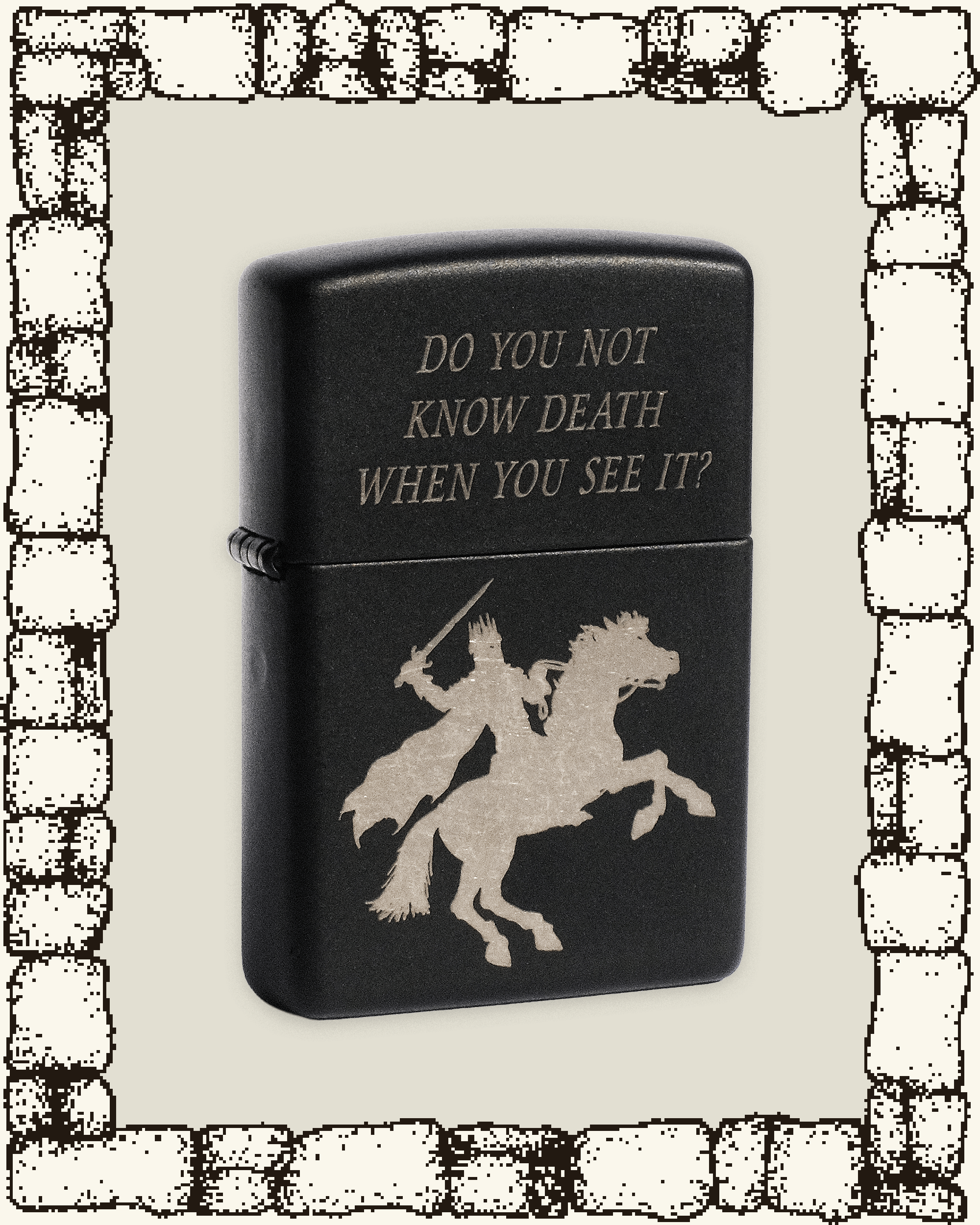 “WITCH KING” ENGRAVED ZIPPO LIGHTER