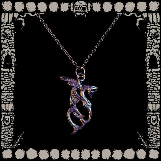 Vintage Winged Serpent Necklace