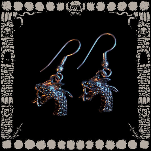 Vintage Dragon Head Earrings