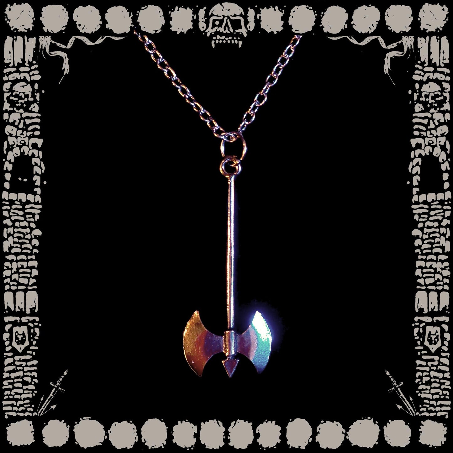 Vintage Battle Axe Necklace